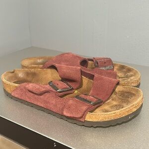 Maroon Birkenstocks